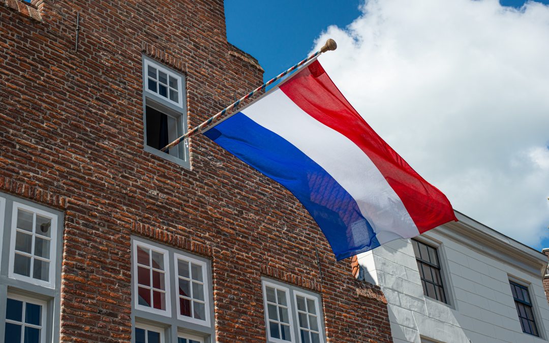 Photo d'un drapeau du Pays-Bas
